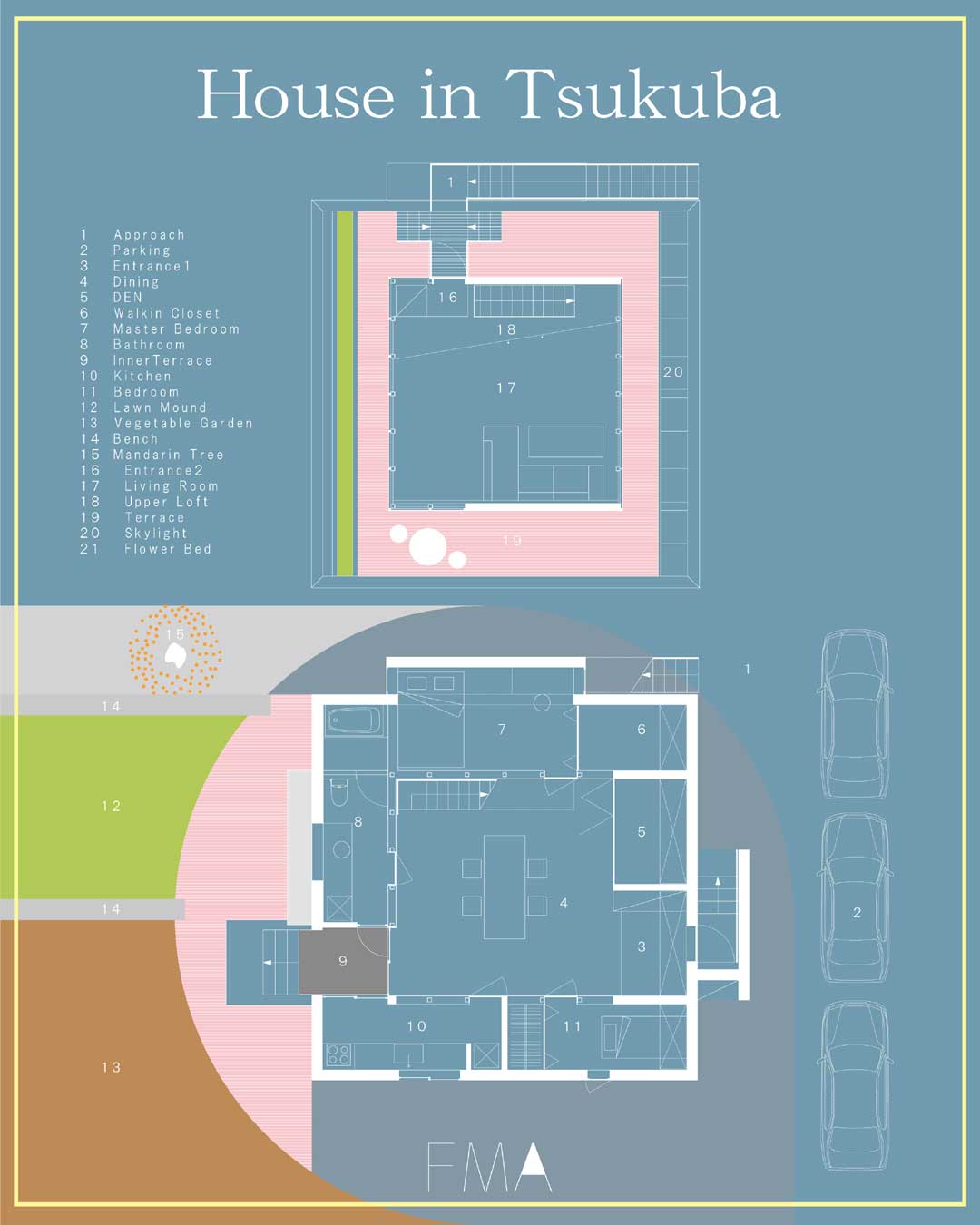 筑波の住宅グラフィック
