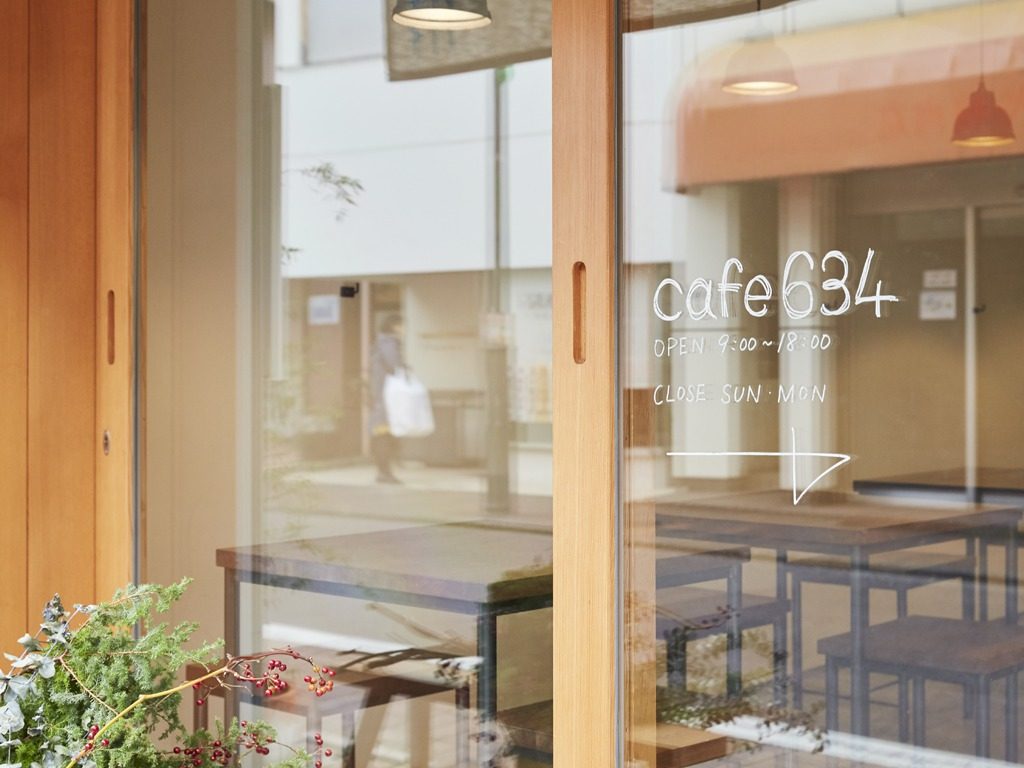 cafe634洗足池改修後エントランス